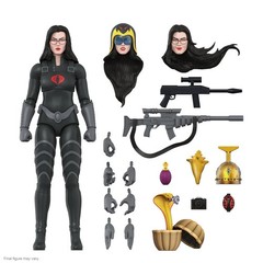 Super7 G.I. Joe ULTIMATES BARONESS BLACK SUIT Wave 4 Cobra Officer Figure NEW