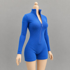 1/6 Blue Bodysuit Jumpsuit Outfit For 12″ PHICEN Hot Toy TBLeague Female Figure