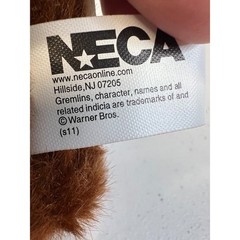 NECA Gremlins Gizmo Mogwai Plush Vinyl Interactive Toy Brown White 7in 2011