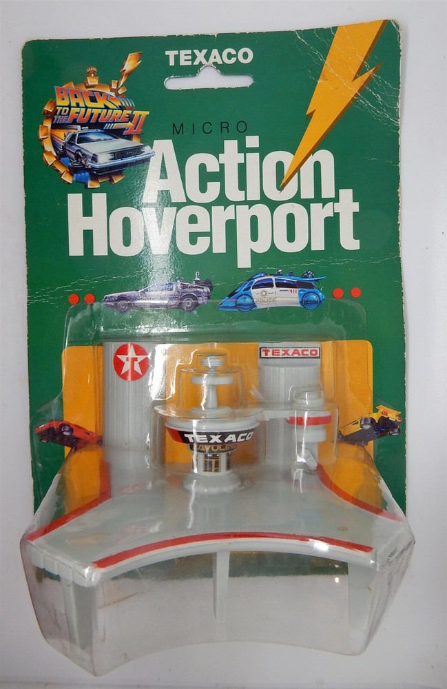 Vintage 1989 Back to the Future II Micro Action Hoverport TEXACO Advert Premium