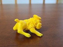 Vintage TMNT Raph the Green Teen Beret Biting Bulldog Figure