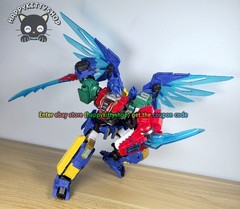 Quantum Heroes Dinoster Guardians Metatron Alpha Dragon Transformer Robot Figure
