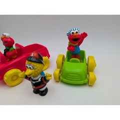Sesame Street Elmo Big Bird Toy Vehicles Figures Red Green Yellow Fireman Sailor