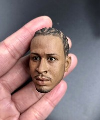 CUSTOM 1/6 scale Cornrows Braid Male Head Sculpt Model Y6 for 12” Action Figure