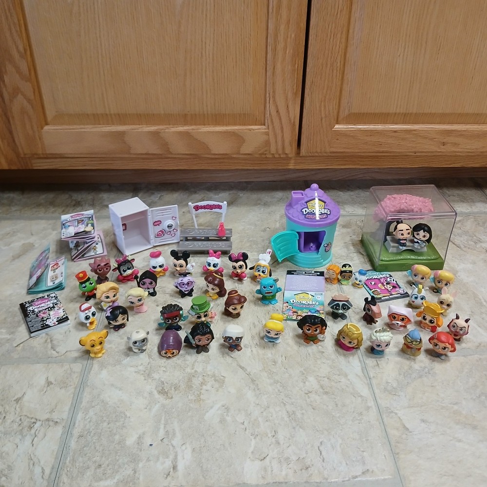 Lot Of 41 Disney Doorables Figures & 3 Squishalots Mixed