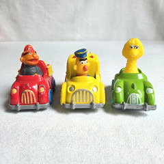 Lot of 3 Playskool 1980s Sesame Street diecast vehicles (wear and tear) H312