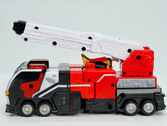 Metal Cardbot S FLAMENOVA Transformer Robot Fire Car Korean Toy