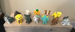 Puppy, Kitty, Pony In My Pocket Mixed Lot D 15 Fuzzy/Felt Figures NEW