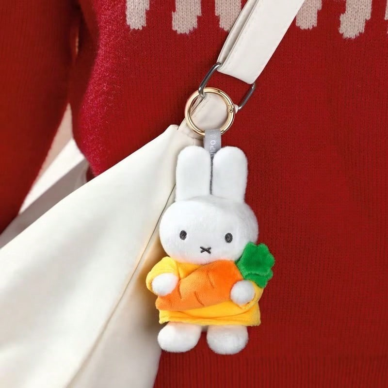 VIPOx Miffy Plush Keychain Rabbit Doll Cute Trendy Toy Lovely Birthday Gift 13cm