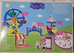 PEPPA PIG’S FAIR 8-Piece Playset Merry-Go-Round Ferris Wheel Bridge Game Booth