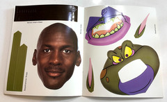 Lot of 8 Space Jam Official Puzzle Figures PLUS Vintage Space Jam Mask Book-1996