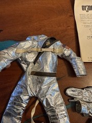 Vintage 1960s GI JOE Action Soldier Space Capsule Astronaut Space Suit RARE