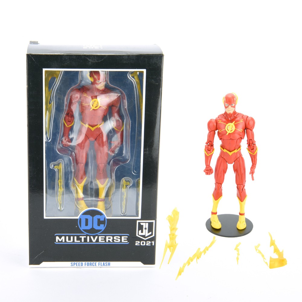 DC Multiverse The Flash 7″ Action Figure w/Lighting Strap Stand Base Gift Toys