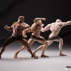 Inart MORFIG 1/12 Scale Strong Muscle Male Action Figure Body White Skin Ver.