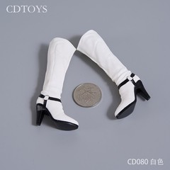 cdtoys CD080 1/6 Mid Boots High Heels Shoes Model Fit 12” Ball Joint Figure Bod