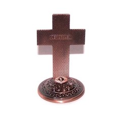 Christian gift pack in a special gift box – Bronze /Golden table Crucifix