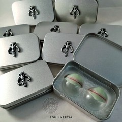 Baby Yoda Grogu Eyelids – Sideshow realistic version hand painted silicone lids