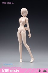 86TOYS 1/12 T86-ST Flexible 6 inch Female Joint Action Figure Head Body Dolls