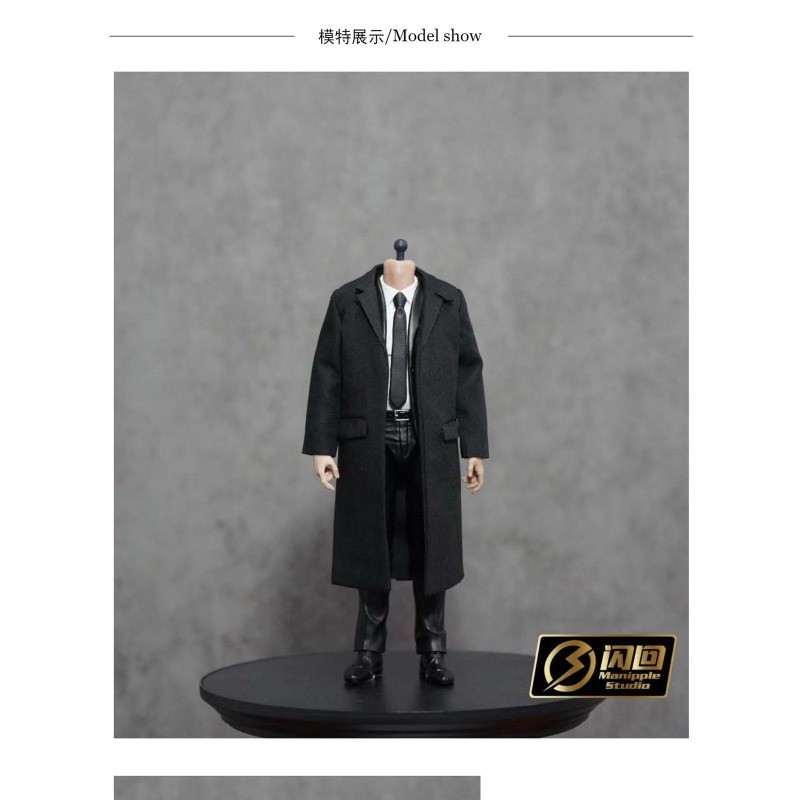 1/12 Scale soldier Black suit for 6″ Action Figure Body