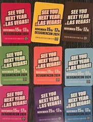 DesignerCon 2023 Set Of 9 Badges By The London Police DCON