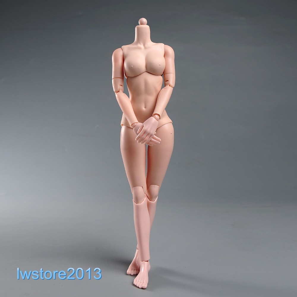 US 1/6 TQ0516 Pale Skin Medium Breast Bust Girl 12″ Female Action Figure Body