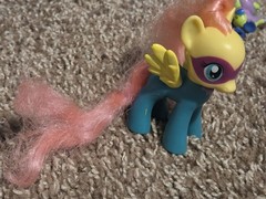 My Little Pony G4 brushable 3” figures Mane-iac Mayhem Power Ponies Lot of 8 mlp