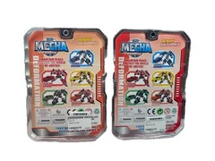 two “Mecha Deformation” action figures from the “Fight” series