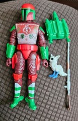 STAR WARS BLACK SERIES MANDALORIAN WARRIOR 6” FIGURE HOLIDAY EDITION EUC C80