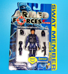 1:18 Intoyz SWAT Team Police Spencer Law Enforcement Action Figure & Door RAM