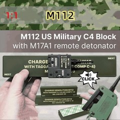 M112 C4 Demolition Charge Replica – Realistic 3D Printed Model for Airsoft