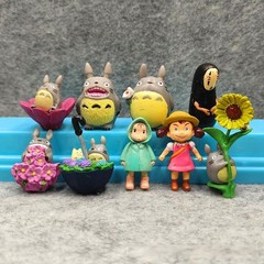 9PCS My Neighbor Totoro Studio Ghibli Cat Mini Figures Playset Kids Toy Decor