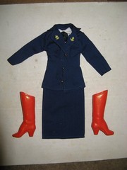 Mego Vintage 12” 1976 Wonder Woman Lynda Carter, Costume, Navy Dress
