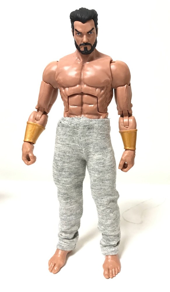 OZ-SP-GRY: FIGLot Grey Fabric Pants for 6″ Muscular Action Figure Body