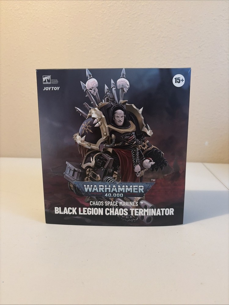 Joy Toy Warhammer 40k Marines Black Legion CHAOS TERMINATOR 1/18 GORNOTH B2-8