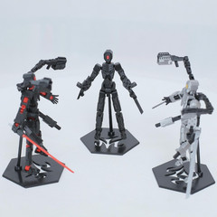 T13 Action Figure Set, 3D Printed Dummy 13, Titan 13 with 6 Arms, T 13 Multi-Joi