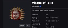 R0BLOX Toy Code – Visage of Telle | Series 4 (Rare)