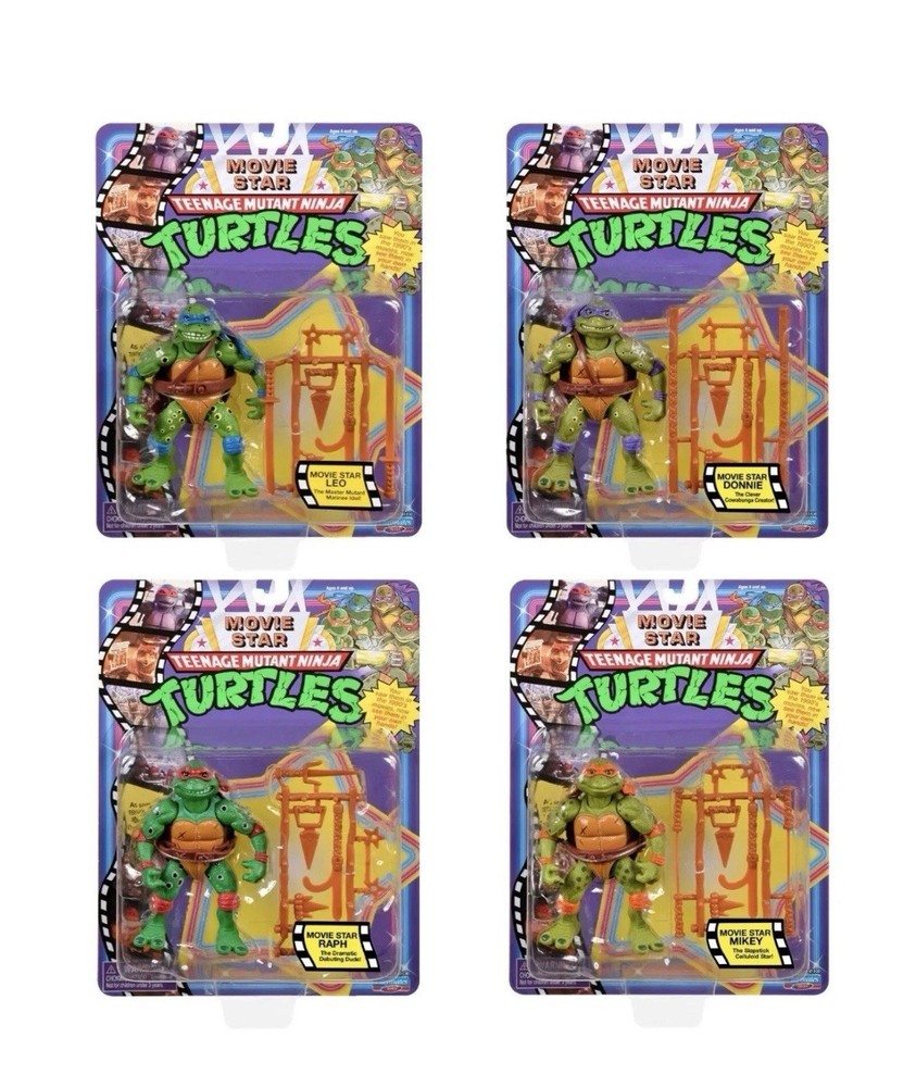 Teenage Mutant Ninja Turtles TMNT Bundle Pack Movie Star Figures Playmates Toys