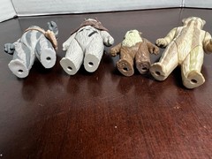 VINTAGE KENNER STAR WARS 1983 EWOK SET LOT OF 4 WICKET CHIRPA LOGRAY TEEBO READ