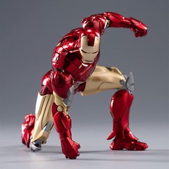 Marvel Avengers Iron Man 2 Mark 6 MK6 Ironman Toy LED Light Action Figure Model