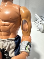 1998 MATTEL MAX STEEL ACTION FIGURE DOLL See Through Bicep Working Flex Action