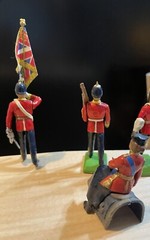 1984 Vintage Britania England Princess Anne & 1988 W. Britain Color Guard Figure
