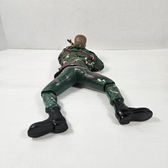 Vintage Battery Operated Crawling Solder Toy M16 Rifle Camo Army Man FOR PARTS