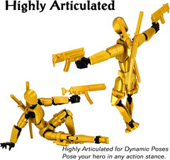 Dummy 13 Action Figure Titan 13 Robot Toy Fully Articulated Weapons Hand Set
