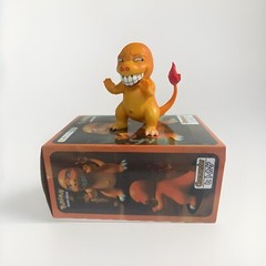 Smiling Charmander 3D Pokemon Figure Collectible Desktop Doll Ornament PVC