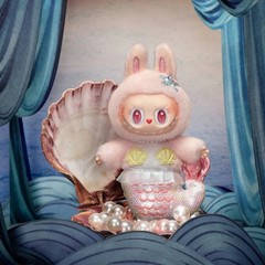 POP MART Labubu The Monsters De Vliegende Seriers Mermaid Mokoko Plush Pendant