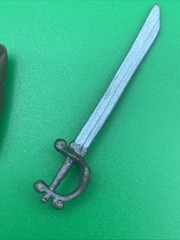 VTG SWORD CUTLASS & Pirate Hat Unknown Origin weapon parts Lot FREE SHIPPING