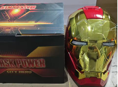 Iron Man Gold Mask Cosplay AUTOKING MK5 1:1 Helmet Wearable Voice-control US