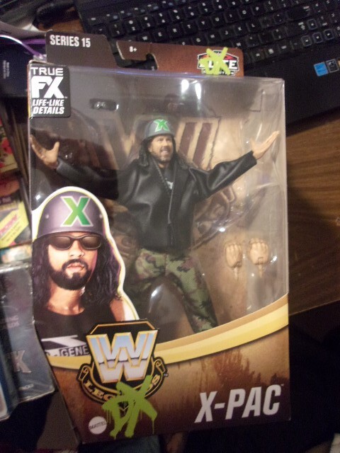 2022 MATTEL~WWE ELITE LEGENDS DX~SERIES 15~X-PAC~NEW PKG~W/INTERCHANGABLE HANDS
