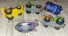 Paw Patrol Car Lot 5 Die Cast True Metal Vehicles Nickelodeon Toys Zuma Skye