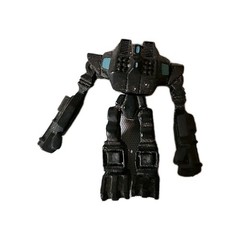 Robotakons Miniature Articulated Robot Figure by Robert Curet 1.5″ Black/Blue